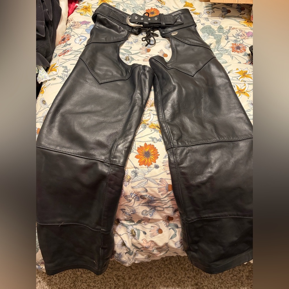 Harley-Davidson Black Leather Chaps